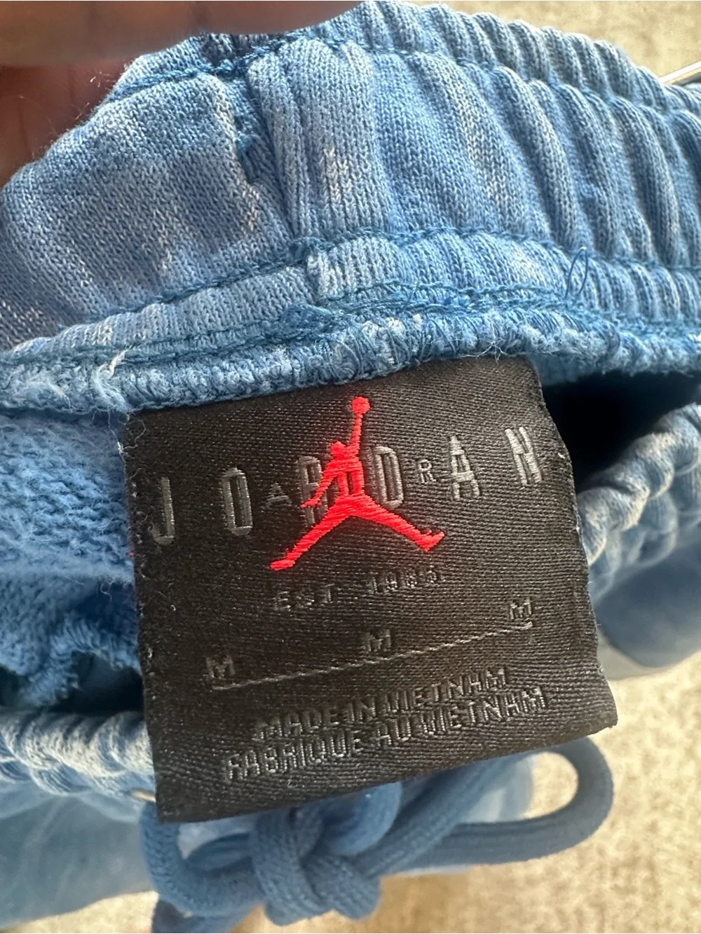 Jordan Air Jordan Flight Fleece Washed Joggers (blue) M